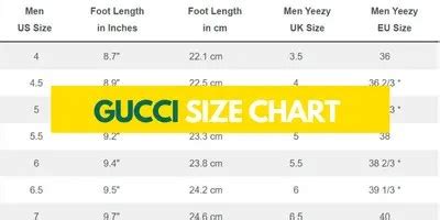 mens gucci shoes size chart|gucci ace sneakers size guide.